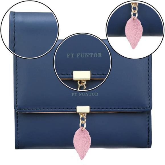 RFID Wallets for Women, 9.8-Indigo Blue - Picture 2 of 7